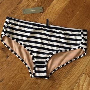 J crew bikini boy shorts. Navy stripe. Size small